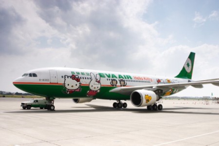 Taiwan's EVA Air обзавелась самолетами Hello Kitty